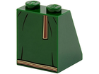 LEGO® los onderdeel Dakpan met Motief Donkergroen 3678bpb059