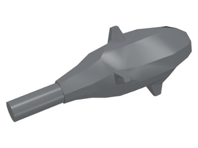 LEGO® los onderdeel Wapen Donker Blauwachtig Grijs 88001