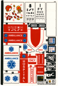 LEGO® stickervel set 60204-1 City Hospital