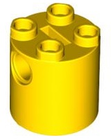 LEGO® los onderdeel Steen Rond in kleur Geel 30361c