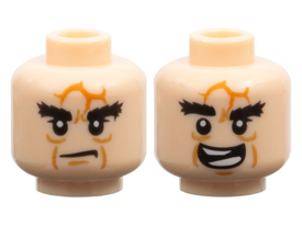 LEGO® los onderdeel Hoofd in kleur Lichte Noga 3626pb0815