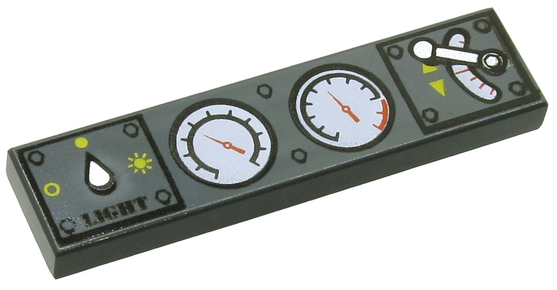 LEGO® Tegel met Motief Donker Blauwachtig Grijs 2431px17