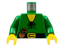 Plaatje in Gallery viewer laden, LEGO® los onderdeel Lijf met Motief in kleur Groen 973p46c01