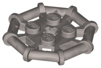 LEGO® los onderdeel Plaat Aangepast in kleur Zilver 75937