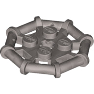 LEGO® los onderdeel Plaat Aangepast in kleur Zilver 75937