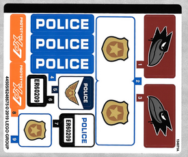LEGO® stickervel set 60209-1 Sky Police Diamond Heist