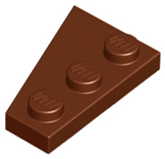 LEGO® los onderdeel Wig Plaat Roodachtig Bruin 43722