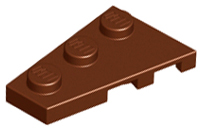 LEGO® los onderdeel Wig Plaat Roodachtig Bruin 43723