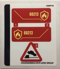 LEGO® stickervel set 60213-1 Dock Side Fire