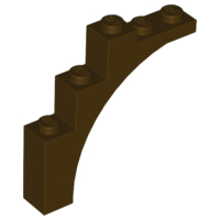 LEGO® los onderdeel Steen Boog in kleur Donker Bruin 76768