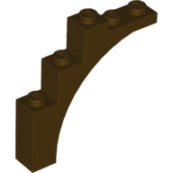 Plaatje in Gallery viewer laden, LEGO® los onderdeel Steen Boog in kleur Donker Bruin 76768