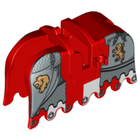 LEGO® los onderdeel Dier Accessoire in kleur Rood 2490pb08