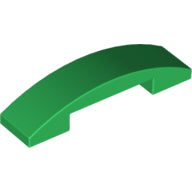 Plaatje in Gallery viewer laden, LEGO® los onderdeel Dakpan Gebogen in kleur Groen 93273