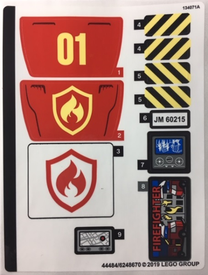 LEGO® stickervel set 60215-1 Fire Station