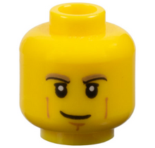 Plaatje in Gallery viewer laden, LEGO® los onderdeel Hoofd in kleur Geel 3626cpb0810