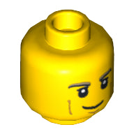 Plaatje in Gallery viewer laden, LEGO® los onderdeel Hoofd in kleur Geel 3626cpb0810