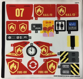 LEGO® stickervel set 60216-1 Downtown Fire Brigade