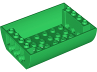 LEGO® los onderdeel Dakpan Gebogen in kleur Groen 45410