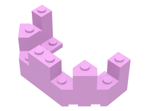 LEGO® los onderdeel Dak in kleur Fel Roze 6066