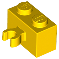 LEGO® los onderdeel Steen Aangepast in kleur Geel 30237b