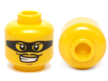 Plaatje in Gallery viewer laden, LEGO® los onderdeel Hoofd in kleur Geel 3626pb0856
