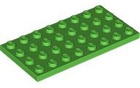 LEGO® los onderdeel Plaat Algemeen in kleur Fel Groen 3035