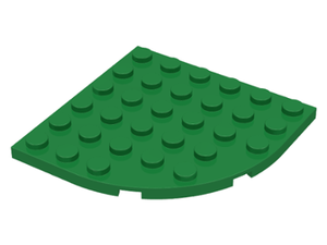 LEGO® los onderdeel Plaat Rond in kleur Groen 6003