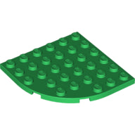 LEGO® los onderdeel Plaat Rond in kleur Groen 6003