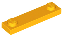 LEGO® onderdeel Plaat Aangepast Helder Licht Oranje 92593