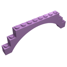 Plaatje in Gallery viewer laden, LEGO® los onderdeel Steen Boog in kleur Medium Lavendel 6108