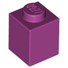 LEGO® los onderdeel Steen in kleur Magenta 3005