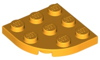 LEGO® los onderdeel Plaat Rond Helder Licht Oranje 30357