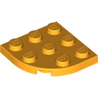 LEGO® los onderdeel Plaat Rond Helder Licht Oranje 30357