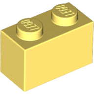 Plaatje in Gallery viewer laden, LEGO® los onderdeel Steen in kleur Helder Lichtgeel 3004
