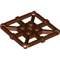 LEGO® los onderdeel Plaat Aangepast Roodachtig Bruin 30094