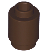 Plaatje in Gallery viewer laden, LEGO® los onderdeel Steen Rond in kleur Donker Bruin 3062