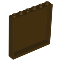 LEGO® los onderdeel Paneel in kleur Donker Bruin 59349
