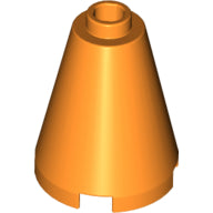 Plaatje in Gallery viewer laden, LEGO® los onderdeel Kegel in kleur Oranje 3942c