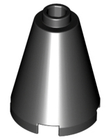 LEGO® los onderdeel Kegel in kleur Zwart 3942c