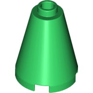Plaatje in Gallery viewer laden, LEGO® los onderdeel Kegel in kleur Groen 3942c