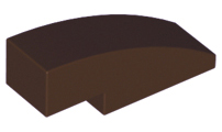 Plaatje in Gallery viewer laden, LEGO® los onderdeel Dakpan Gebogen Donker Bruin 50950