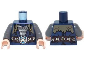 LEGO® los onderdeel Lijf met Motief Donkerblauw 973pb1273c01