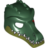 LEGO® los onderdeel Hoofddeksels Donkergroen 12551pb04