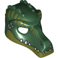 Plaatje in Gallery viewer laden, LEGO® los onderdeel Hoofddeksels Donkergroen 12551pb02