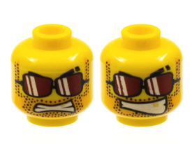LEGO® los onderdeel Hoofd in kleur Geel 3626bpb0452