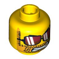 LEGO® los onderdeel Hoofd in kleur Geel 3626bpb0452