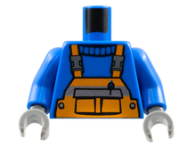 Plaatje in Gallery viewer laden, LEGO® los onderdeel Lijf met Motief Blauw 973px437c01