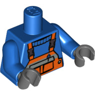 Plaatje in Gallery viewer laden, LEGO® los onderdeel Lijf met Motief Blauw 973px437c01