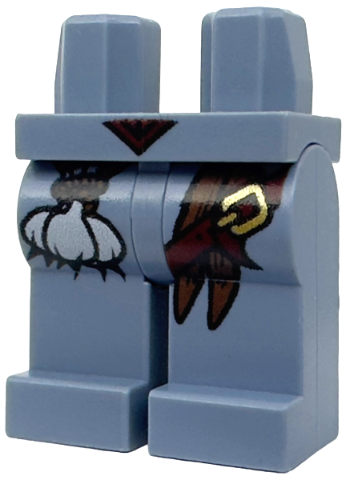 LEGO® los onderdeel Benen met Motief Zandblauw 970c00pb0164
