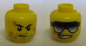 LEGO® los onderdeel Hoofd in kleur Geel 3626bpb0750